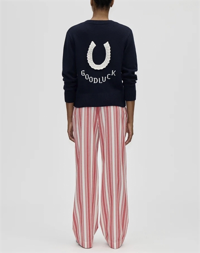 Stine Goya - Striped Gathered Boxer Bukser - Scarlet Trot